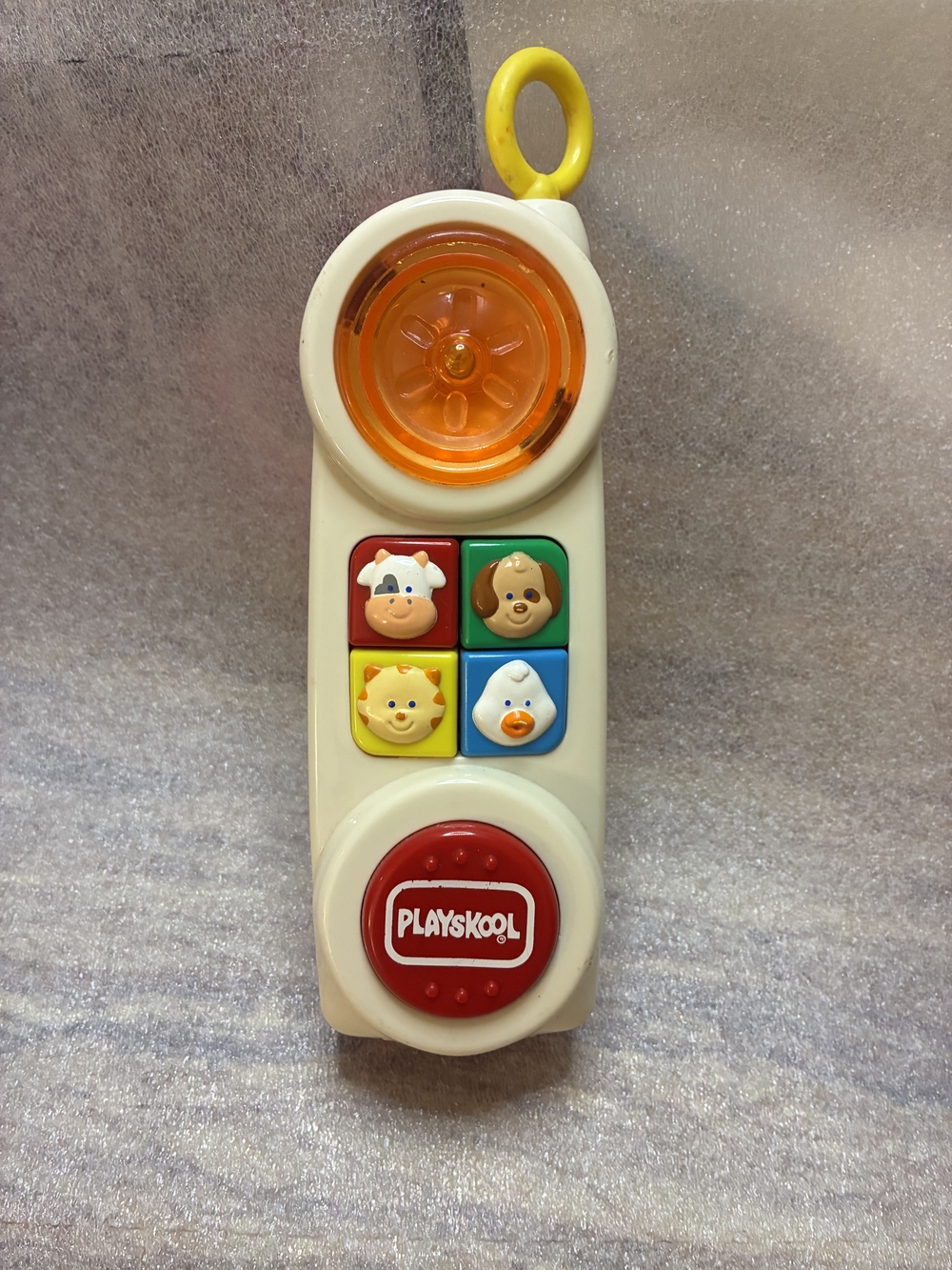 Playskool Yellow & Cream Animal Button Learning Remote Toy
